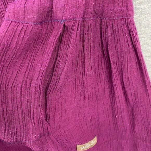 Matilda Jane Dress Womens Medium Burgundy Paint by Numbers Tawny Drop Waist Mini - Picture 12 of 16